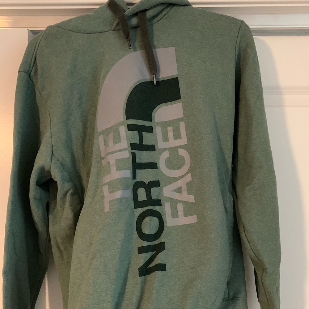 The North Face Men’s Green, Gray, and Black Hoodie
